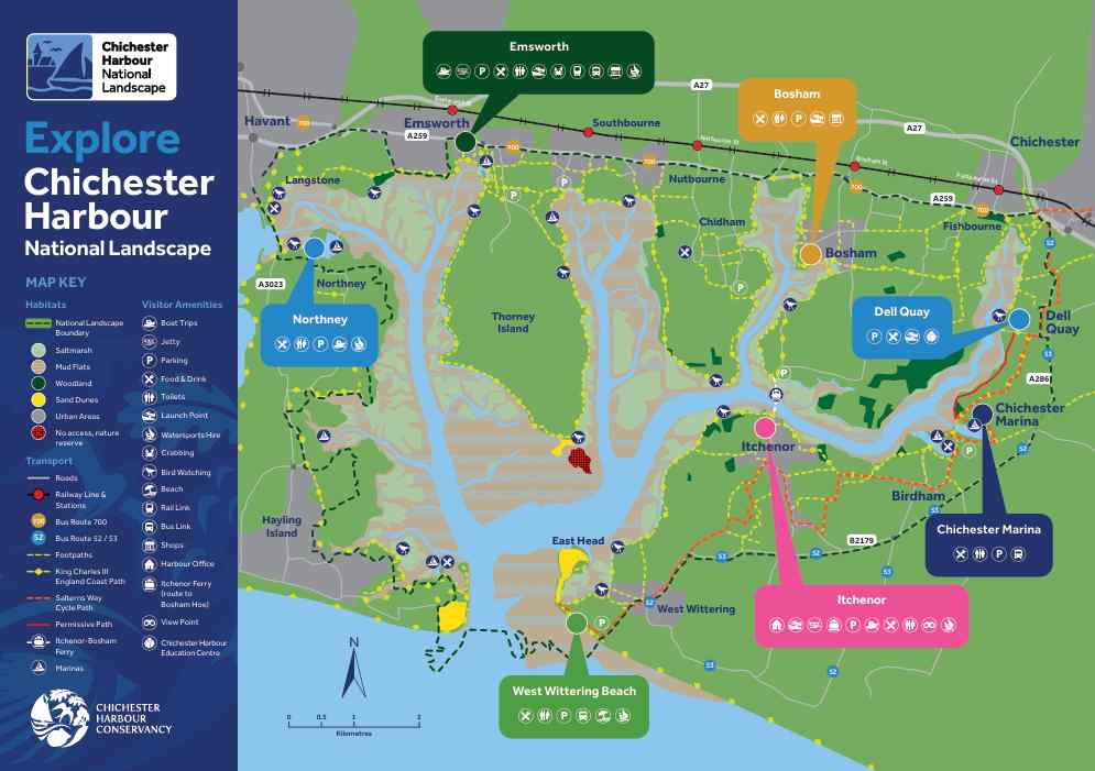 Map of Chichester Harbour