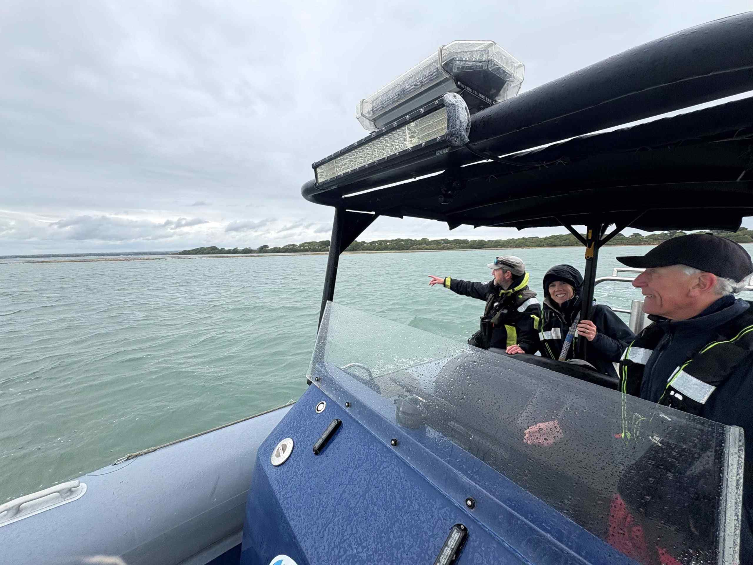 High Sheriff of Hampshire on CHC Rib