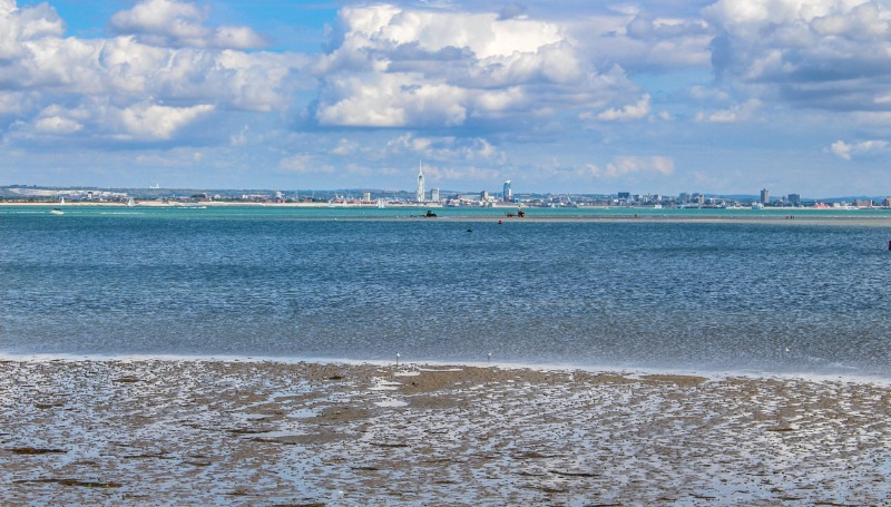 Solent Lanscape Portsmouth from-Isle-of-Wight